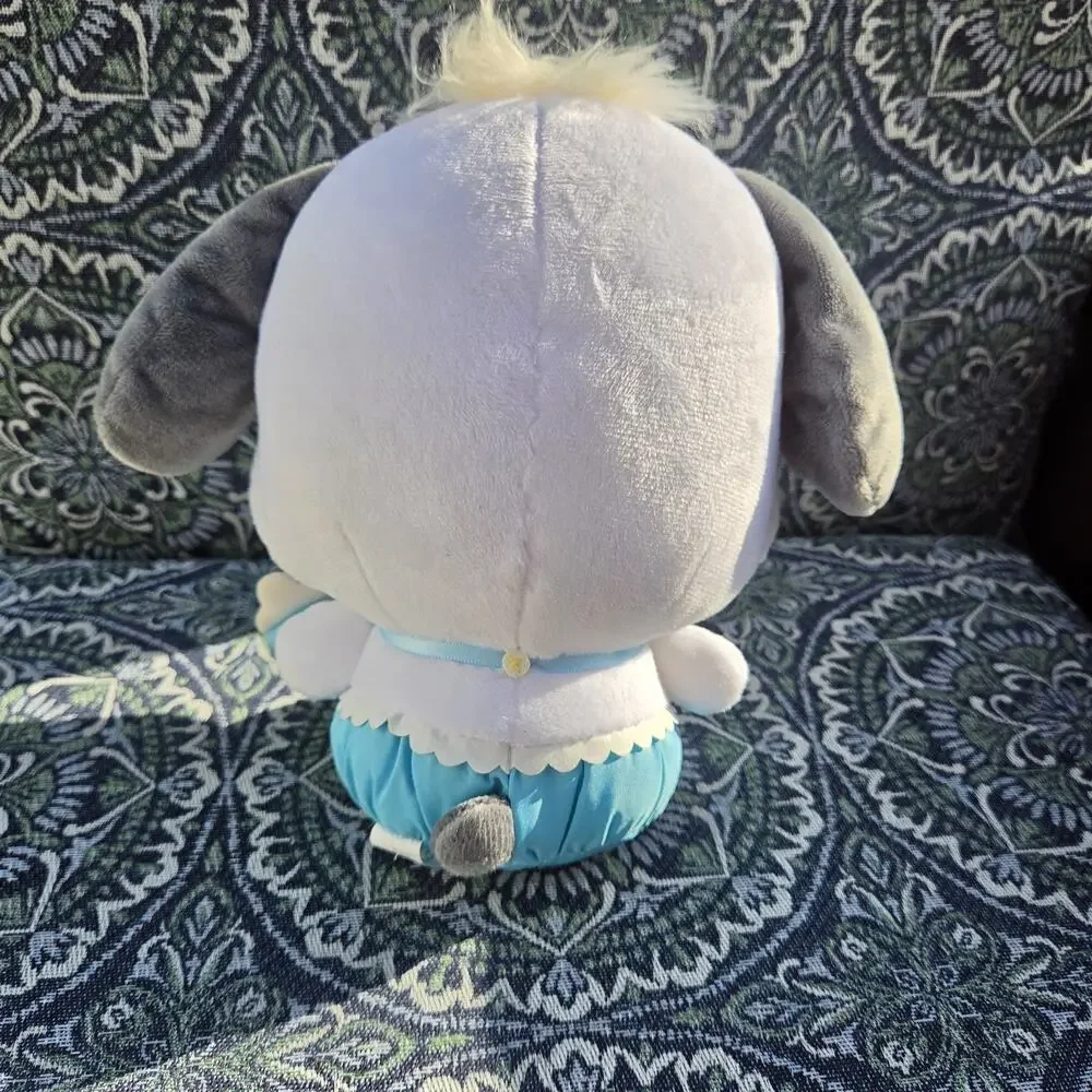 *Rare* Sanrio Pochacco Plush Stuffed Animal White Blue Gray Dog
